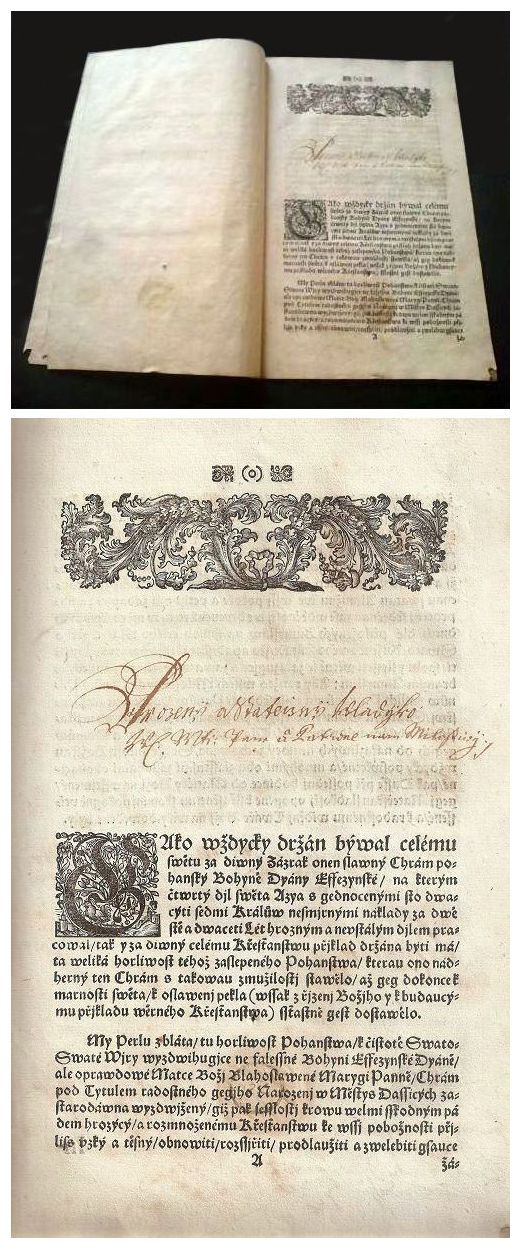 002 - druhá dvoustrana, pokračování věnování